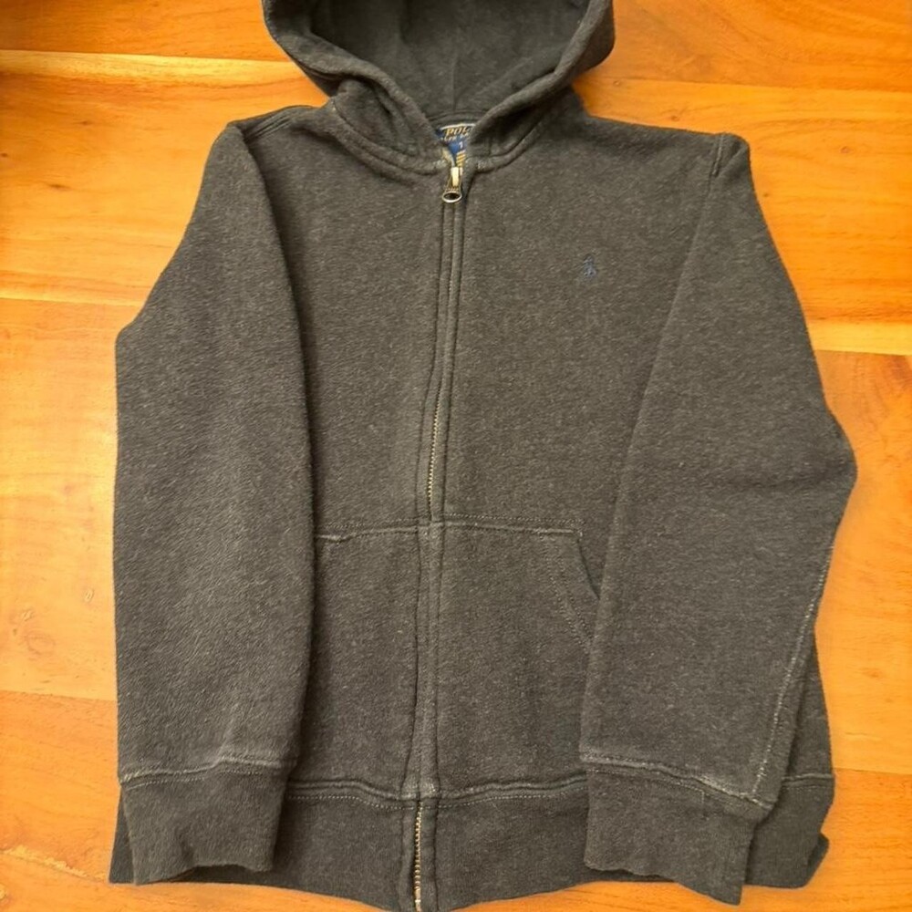 Polo by Ralph Lauren Charcoal Gray Zip Hoodie